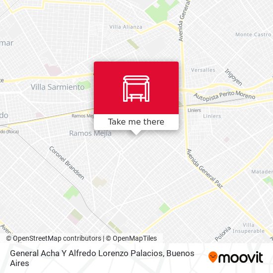 General Acha Y Alfredo Lorenzo Palacios map