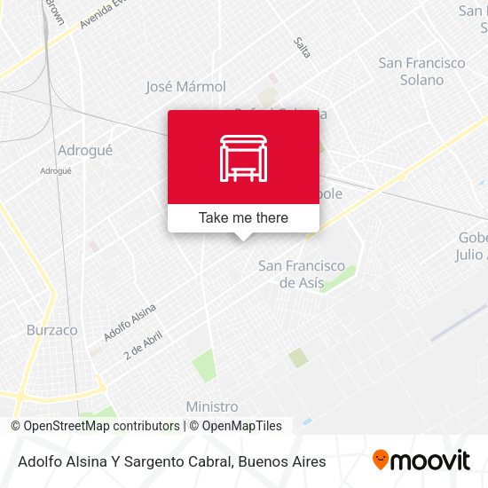 Adolfo Alsina Y Sargento Cabral map