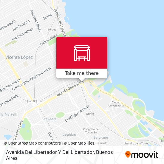 Avenida Del Libertador Y Del Libertador map