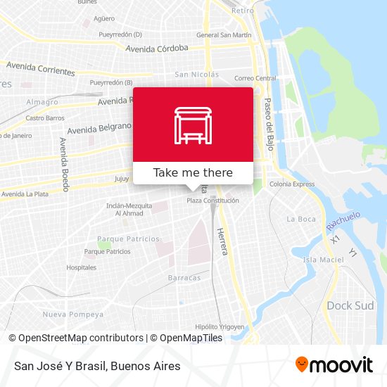 San José Y Brasil map