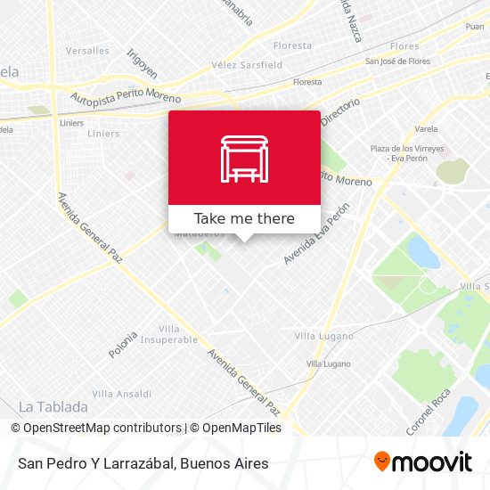 San Pedro Y Larrazábal map