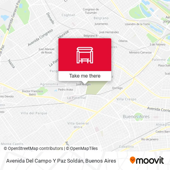 Avenida Del Campo Y Paz Soldán map