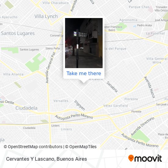 Cervantes Y Lascano map