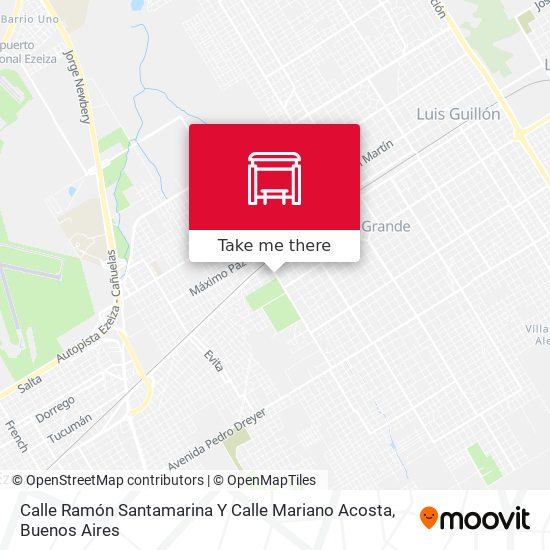 Calle Ramón Santamarina Y Calle Mariano Acosta map