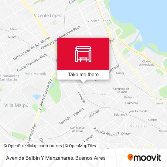 Avenida Balbín Y Manzanares map