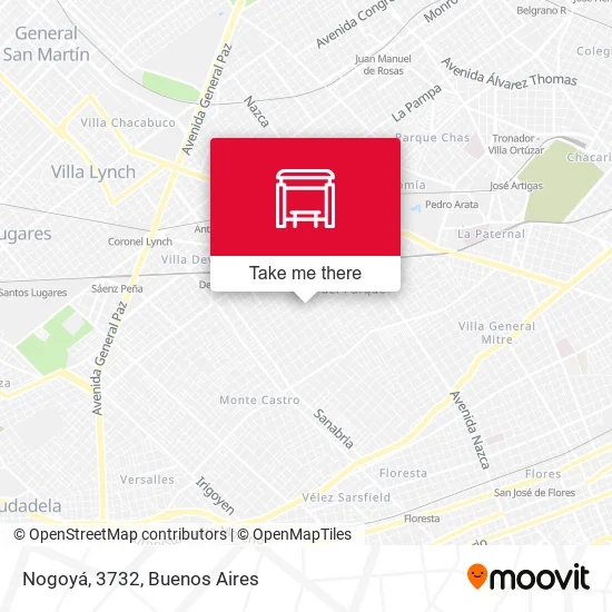 Nogoyá, 3732 map