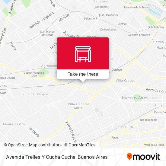 Avenida Trelles Y Cucha Cucha map