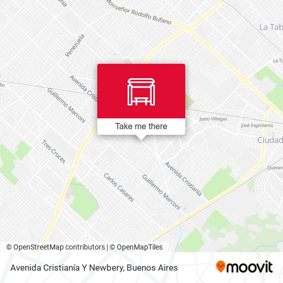 Mapa de Avenida Cristianía Y Newbery