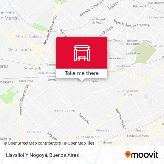 Llavallol Y Nogoyá map
