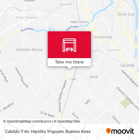 Mapa de Cabildo Y Av. Hipólito Yrigoyen