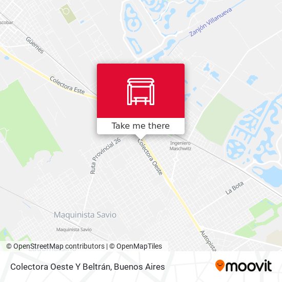 Colectora Oeste Y Beltrán map