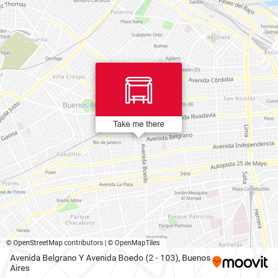 Avenida Belgrano Y Avenida Boedo (2 - 103) map