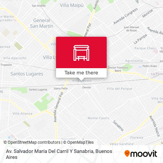 Av. Salvador María Del Carril Y Sanabria map