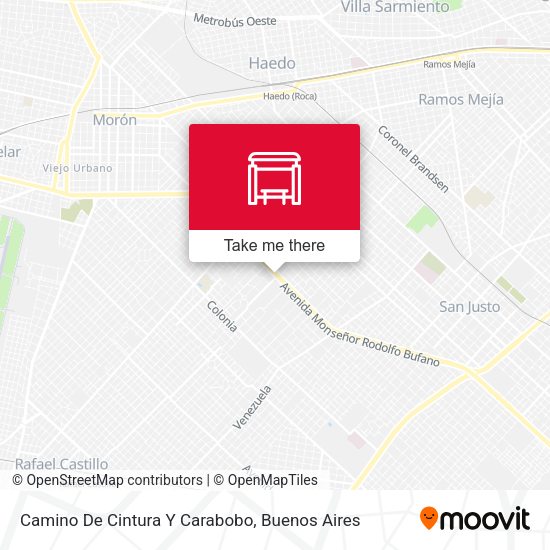 Mapa de Camino De Cintura Y Carabobo