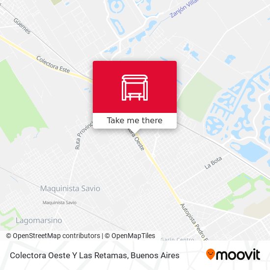 Colectora Oeste Y Las Retamas map