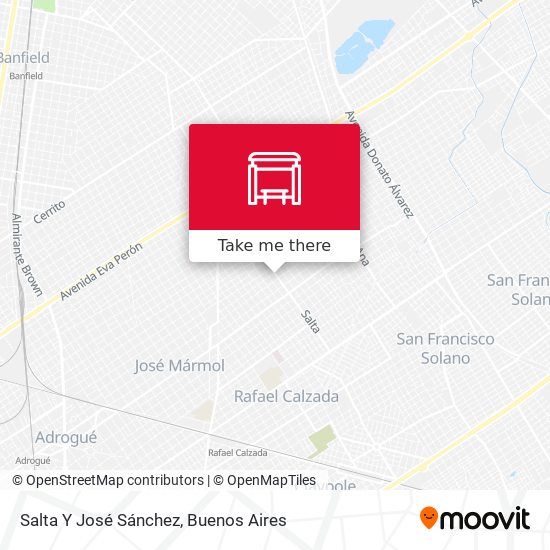 Salta Y José Sánchez map