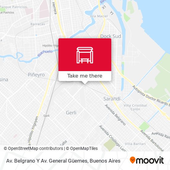 Mapa de Av. Belgrano Y Av. General Güemes