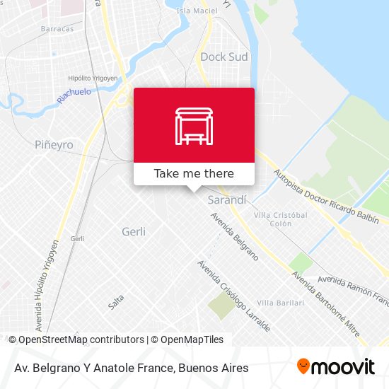 Mapa de Av. Belgrano Y Anatole France