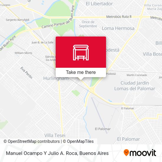 Manuel Ocampo Y Julio A. Roca map