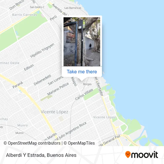 Alberdi Y Estrada map