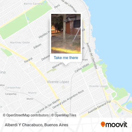 Alberdi Y Chacabuco map