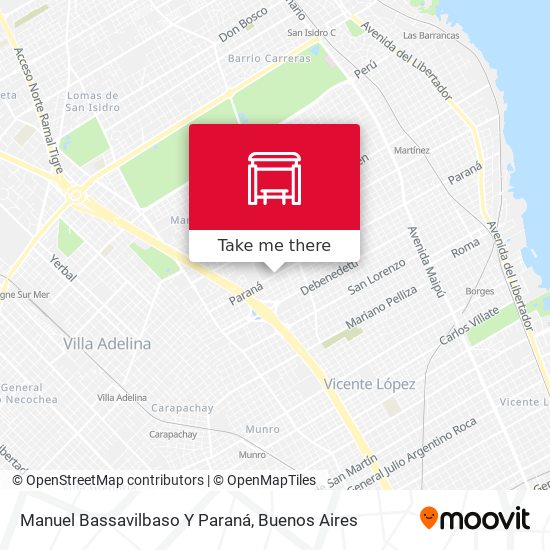 Manuel Bassavilbaso Y Paraná map