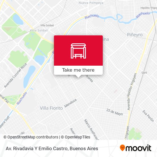 Av. Rivadavia Y Emilio Castro map