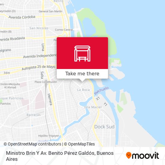 Ministro Brin Y Av. Benito Pérez Galdós map