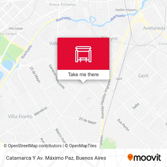 Catamarca Y Av. Máximo Paz map