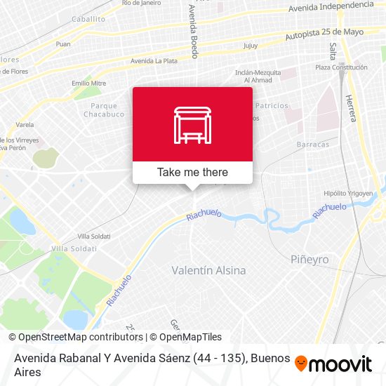 Mapa de Avenida Rabanal Y Avenida Sáenz (44 - 135)