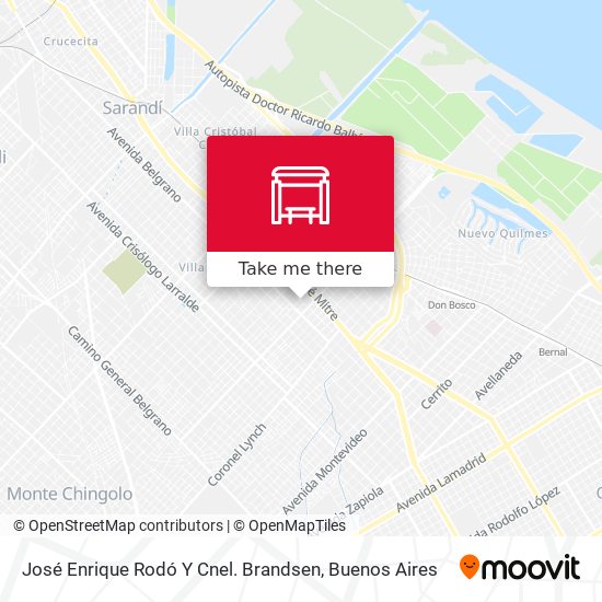 José Enrique Rodó Y Cnel. Brandsen map