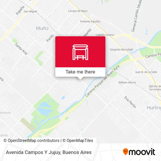 Mapa de Avenida Campos Y Jujuy