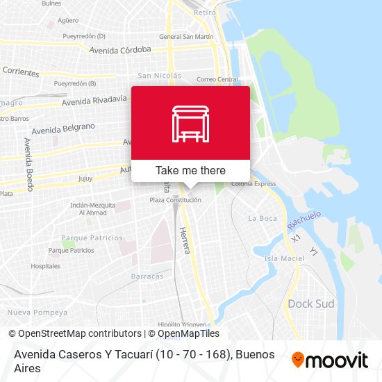 Avenida Caseros Y Tacuarí (10 - 70 - 168) map