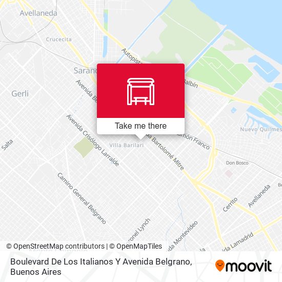 Boulevard De Los Italianos Y Avenida Belgrano map