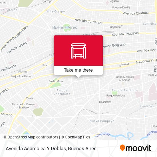 Mapa de Avenida Asamblea Y Doblas
