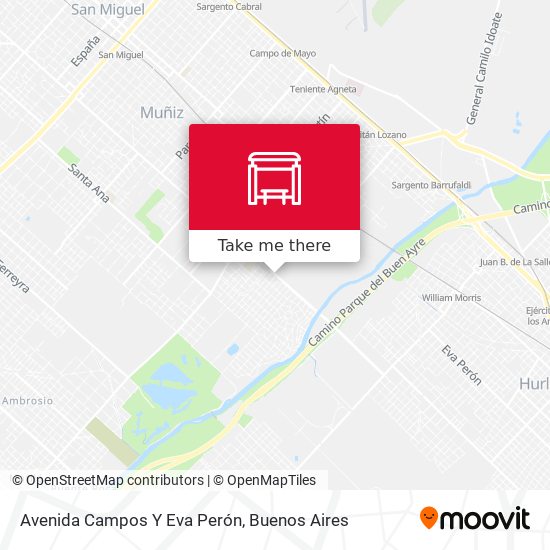 Avenida Campos Y Eva Perón map