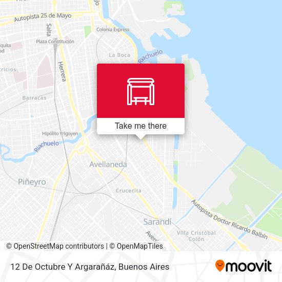 12 De Octubre Y Argarañáz map