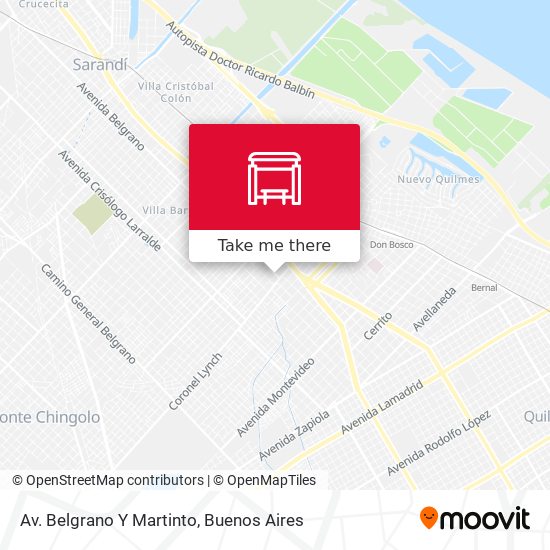 Mapa de Av. Belgrano Y Martinto