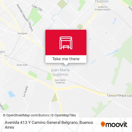 Mapa de Avenida 413 Y Camino General Belgrano
