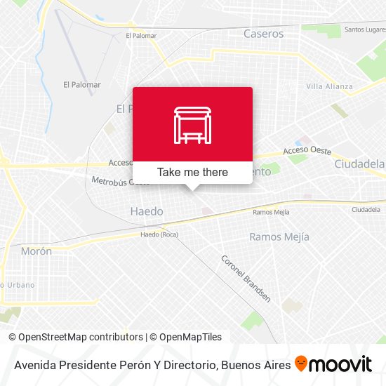 Mapa de Avenida Presidente Perón Y Directorio