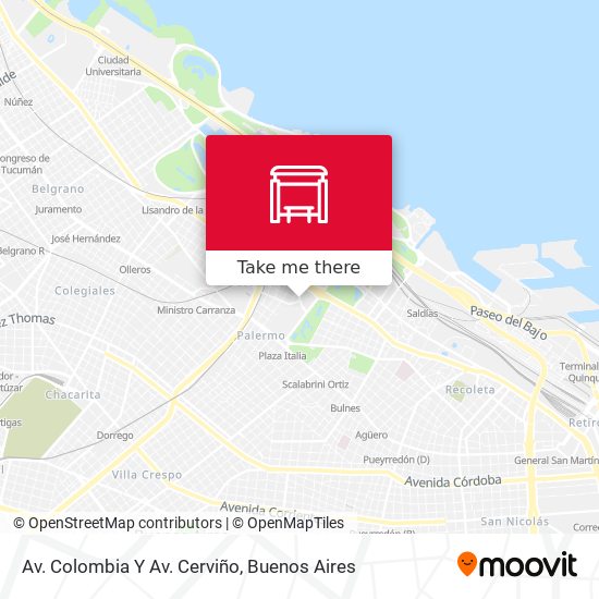 Mapa de Av. Colombia Y Av. Cerviño