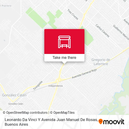 Leonardo Da Vinci Y Avenida Juan Manuel De Rosas map