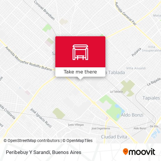 Mapa de Peribebuy Y Sarandí
