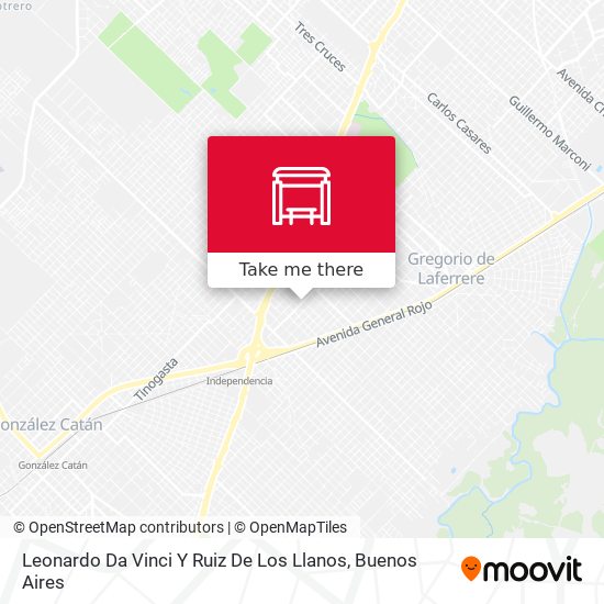 Leonardo Da Vinci Y Ruiz De Los Llanos map