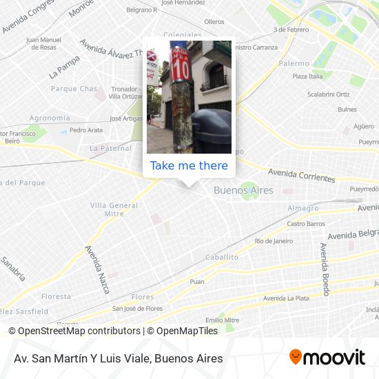 Mapa de Av. San Martín Y Luis Viale