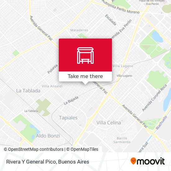 Rivera Y General Pico map