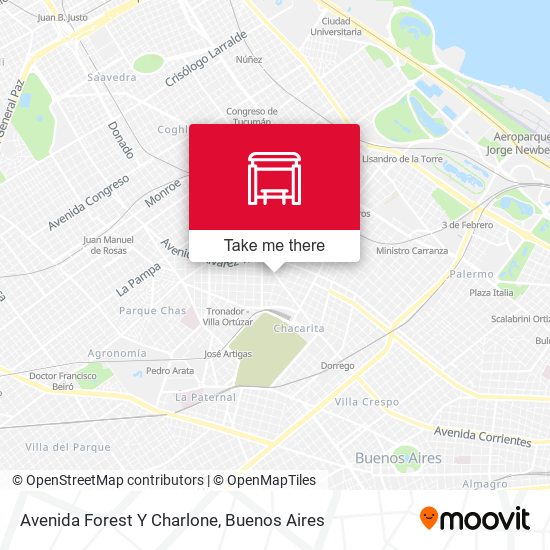 Mapa de Avenida Forest Y Charlone