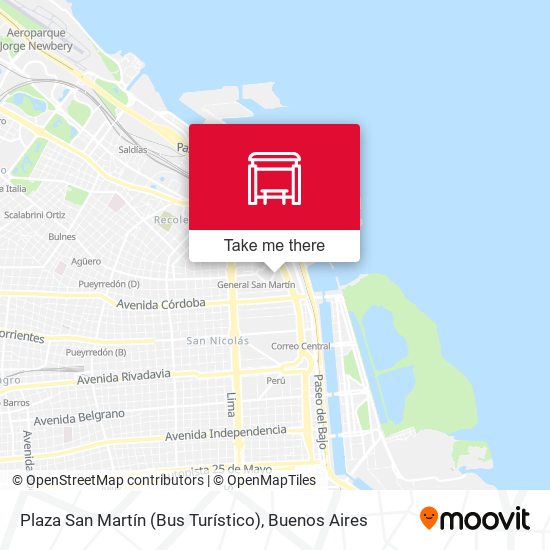 Plaza San Martín (Bus Turístico) map