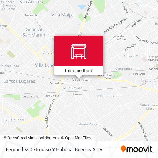 Fernández De Enciso Y Habana map