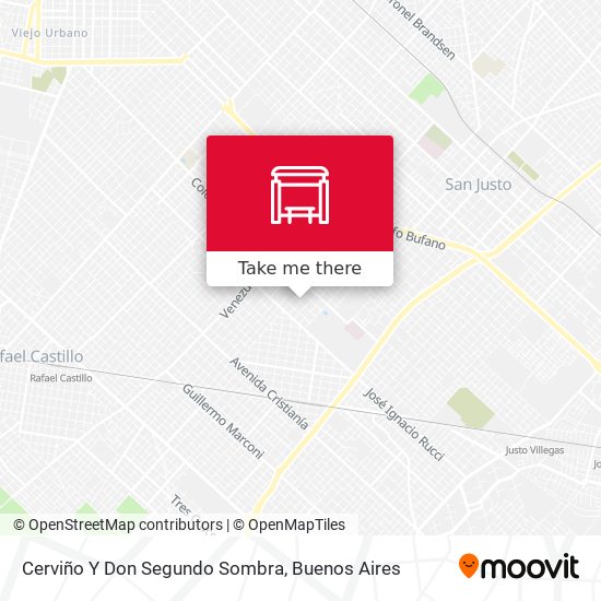 Cerviño Y Don Segundo Sombra map